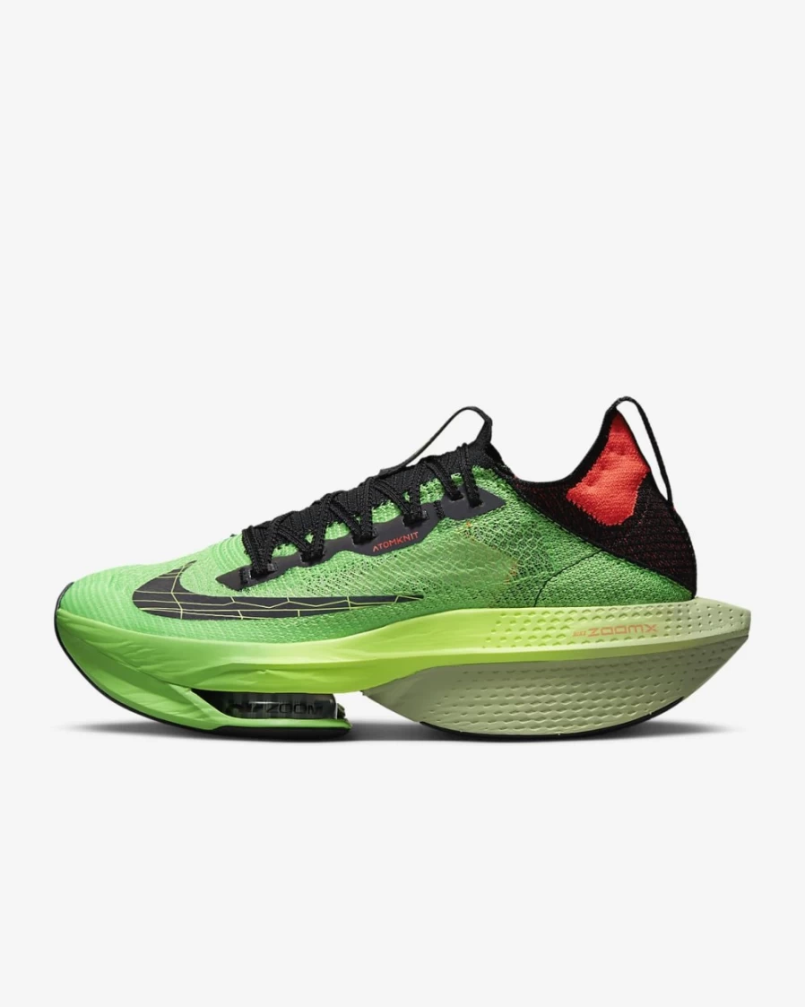 Nike Alphafly 2 Men's Road Racing Shoes - Scream Green/Bright Crimson/Honeydew/Black