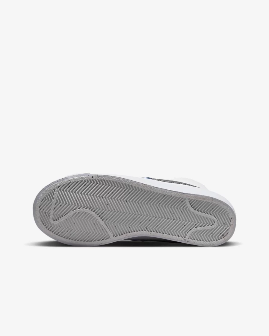 Nike Blazer Mid Next Nature Big Kids' Shoes - White/Hyper Royal/Summit White/Black - Unisex Boys Girls Sneakers