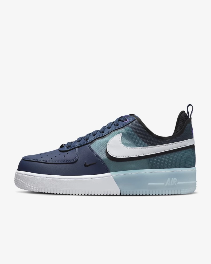 Nike Air Force 1 React Men's Shoes - Midnight Navy/Black/Action Grape/White