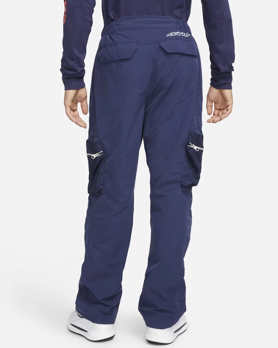 Nike Men's Midnight Navy/White Premium Basketball Cargo Pants for Training & Streetwear