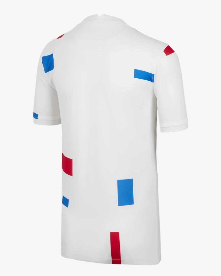 Nike 2022 Netherlands Away Soccer Jersey for Boys and Girls - White/Soar Stadium Football Shirt