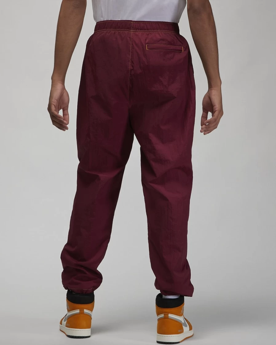 Nike Jordan Flight MVP Men's Woven Pants - Cherrywood Red/Taxi, Basketball Casual Trousers for Men
