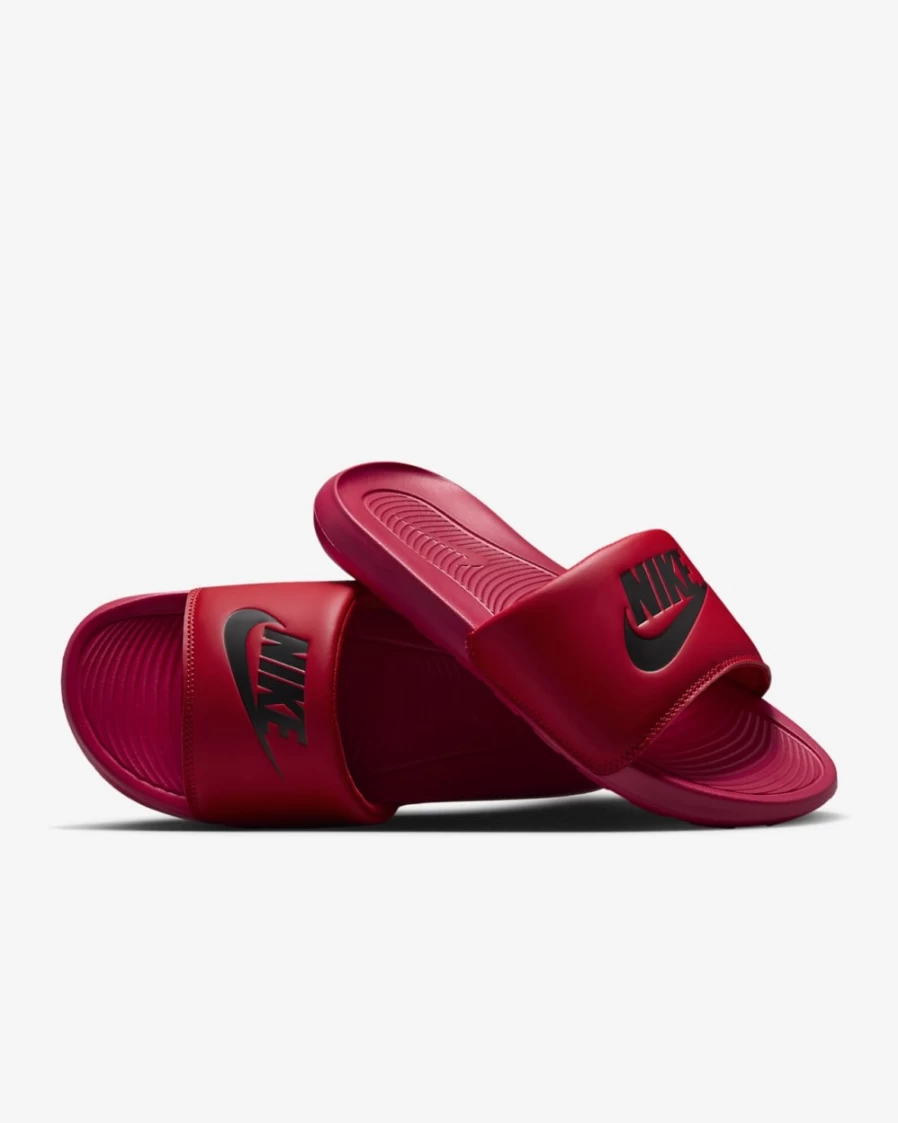 Nike Victori One Men's Slides - University Red/Black Comfortable Athletic Sandals for Men