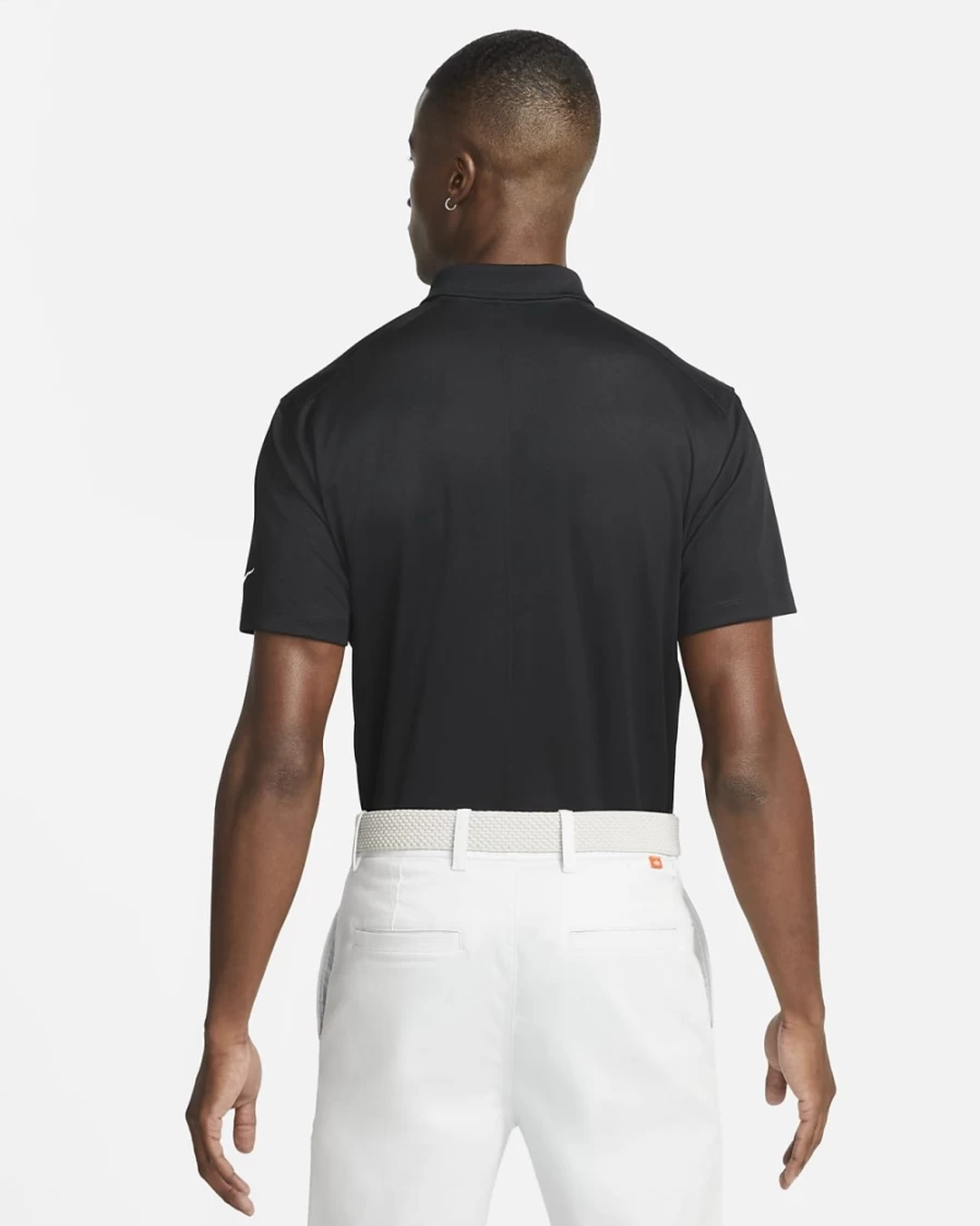 Nike Dri-FIT Victory Men's Golf Polo Shirt - Moisture-Wicking Performance Top for Men in Black/White