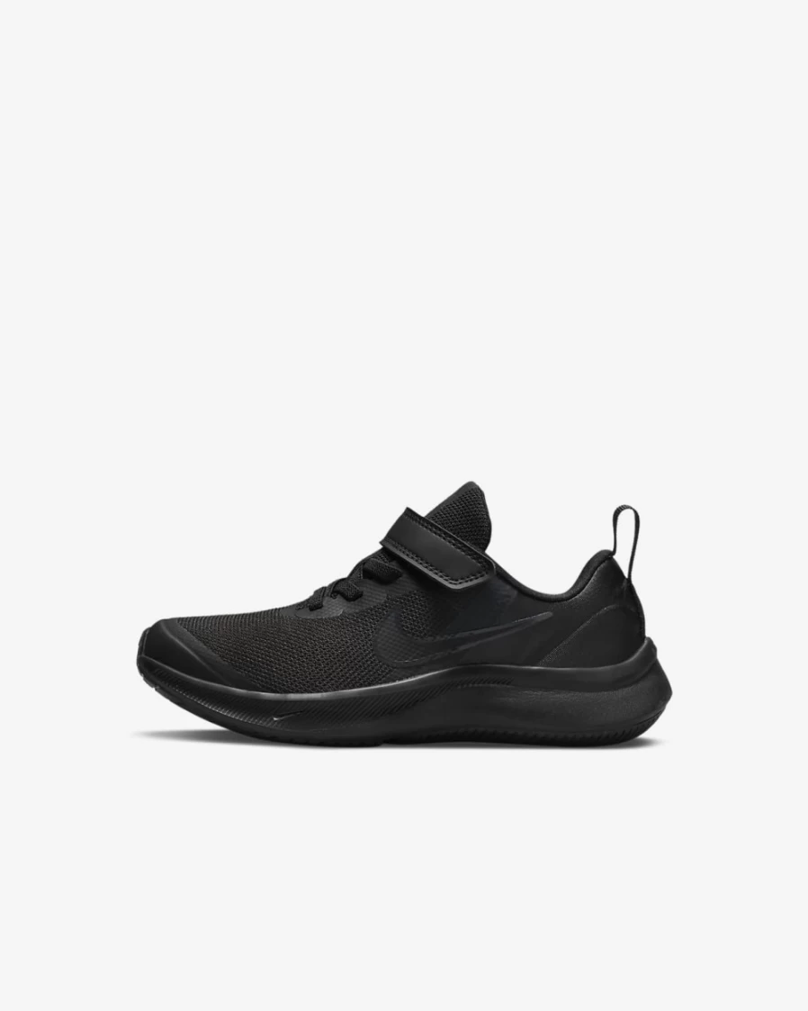 Nike Star Runner 3 Little Kids' Shoes - Black/Dark Smoke Grey/Black - Running Shoes for Boys & Girls