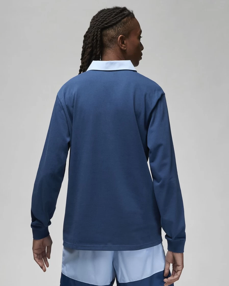 Nike Jordan Essentials Men's French Blue & Ice Blue Rugby Top