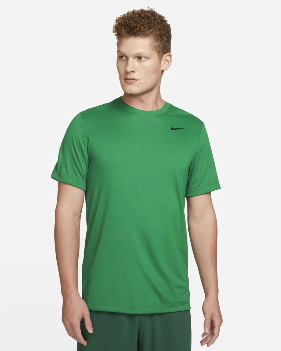 Nike Dri-FIT Legend Men's Training T-Shirt - Pine Green/Black - Moisture-Wicking Workout Top