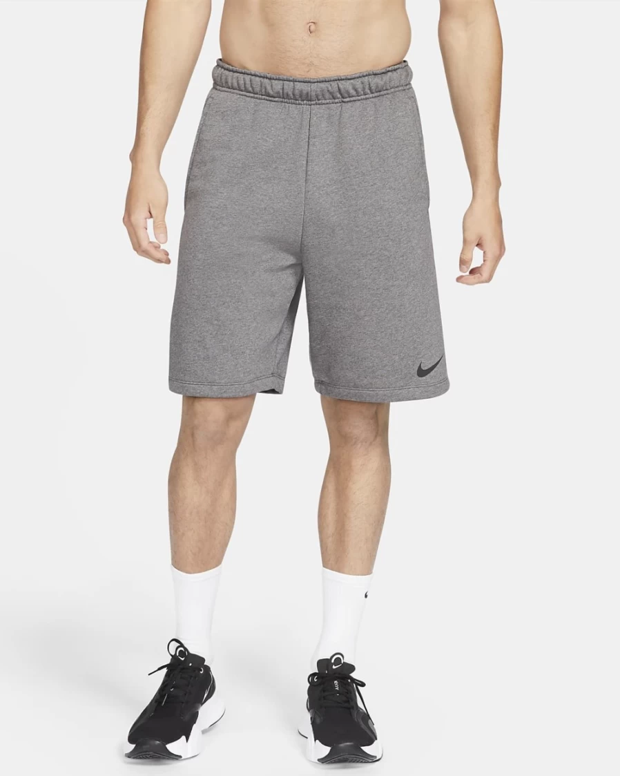 Nike Dri-FIT Men's Training Shorts - Charcoal Heather/Black - Moisture-Wicking Workout Shorts for Men