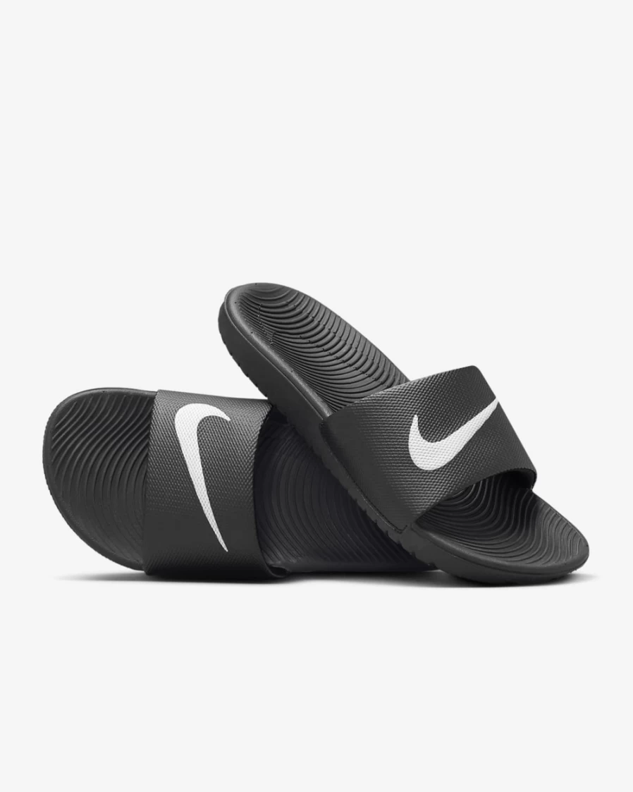 Nike Kawa Slides for Kids - Boys & Girls Comfortable Sandals in Black/White