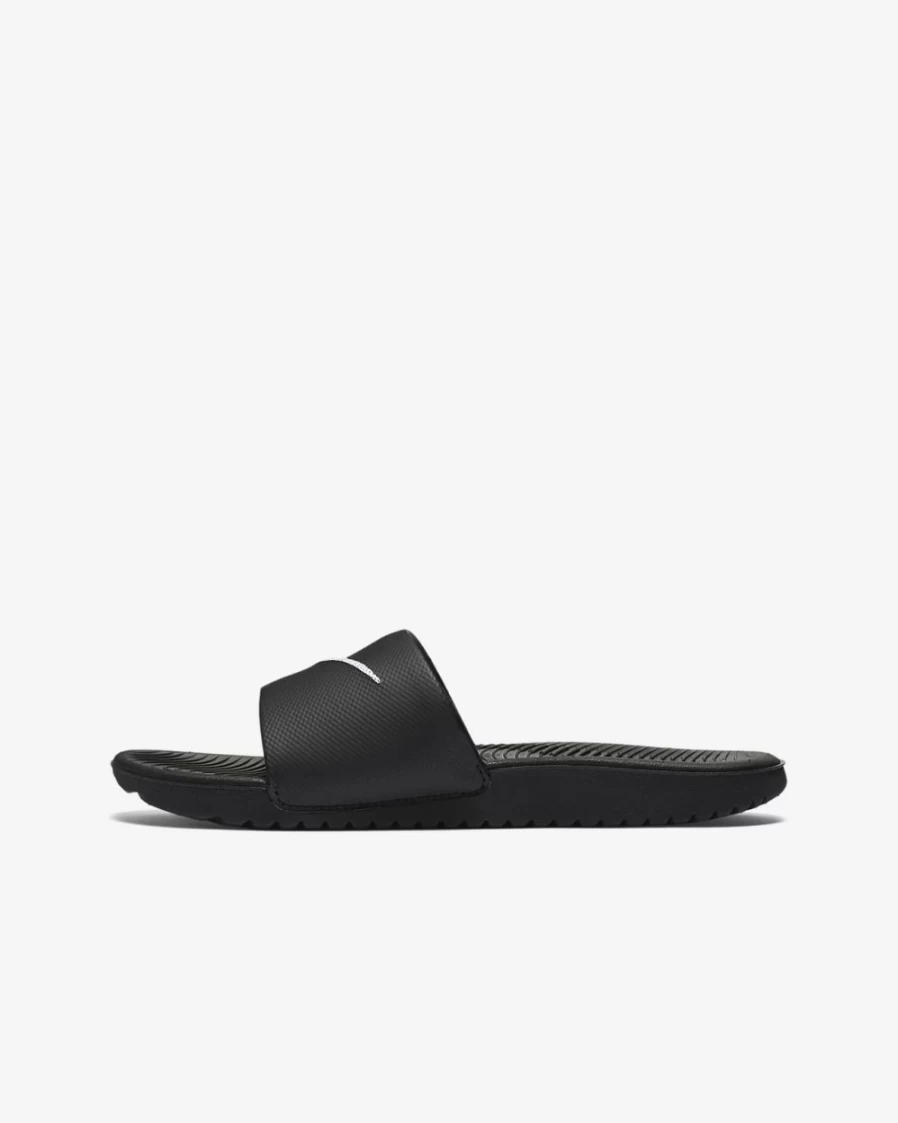 Nike Kawa Slides for Kids - Boys & Girls Comfortable Sandals in Black/White