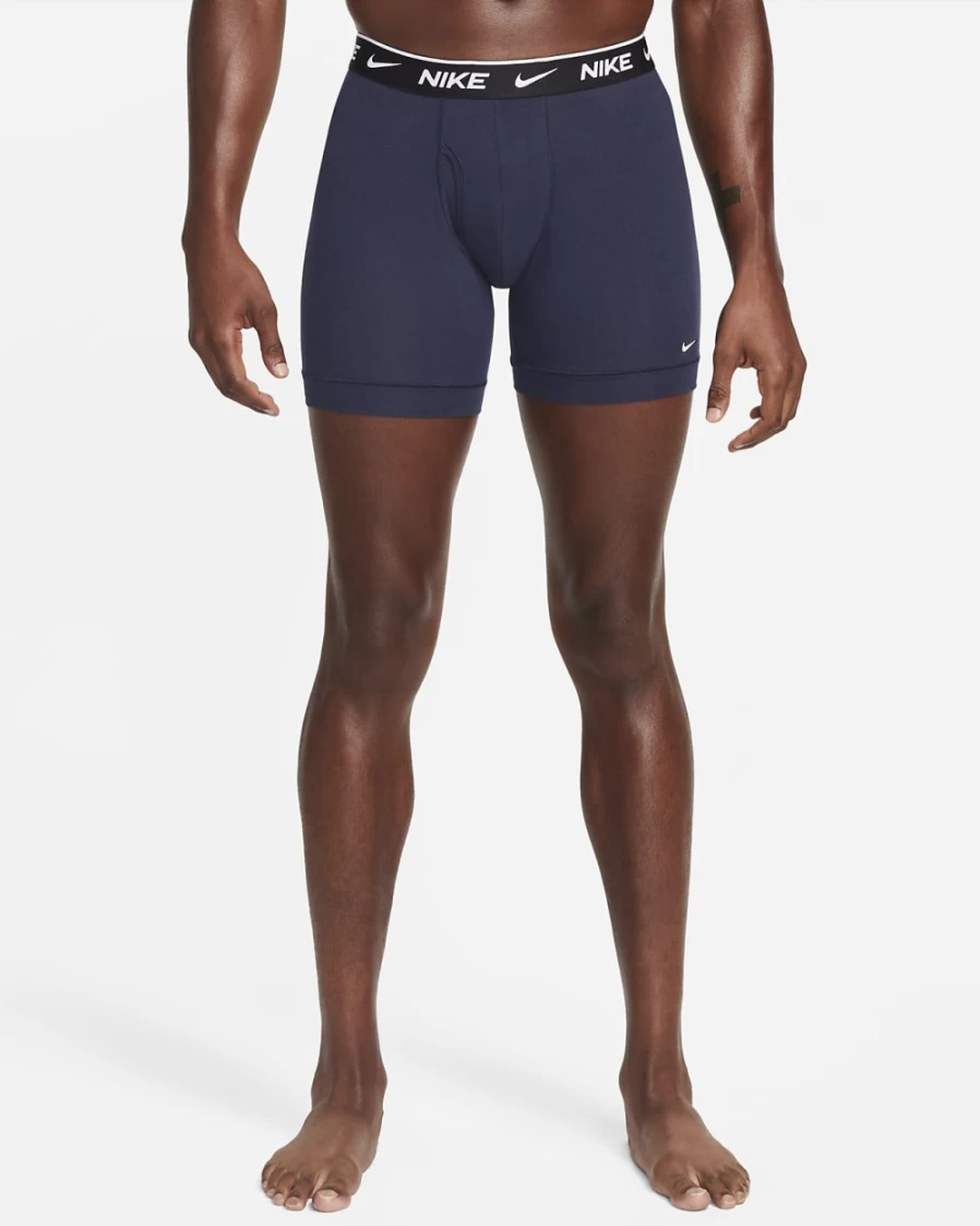 Nike Men's Dri-FIT Essential Cotton Stretch Boxer Briefs 3-Pack - Dark Beetroot
