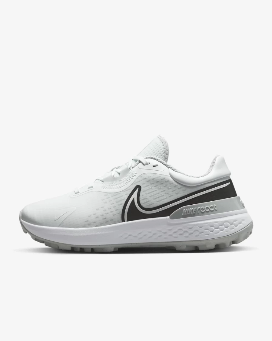 Nike Infinity Pro 2 Men's Wide Golf Shoes - White/Pure Platinum/Wolf Grey/Black