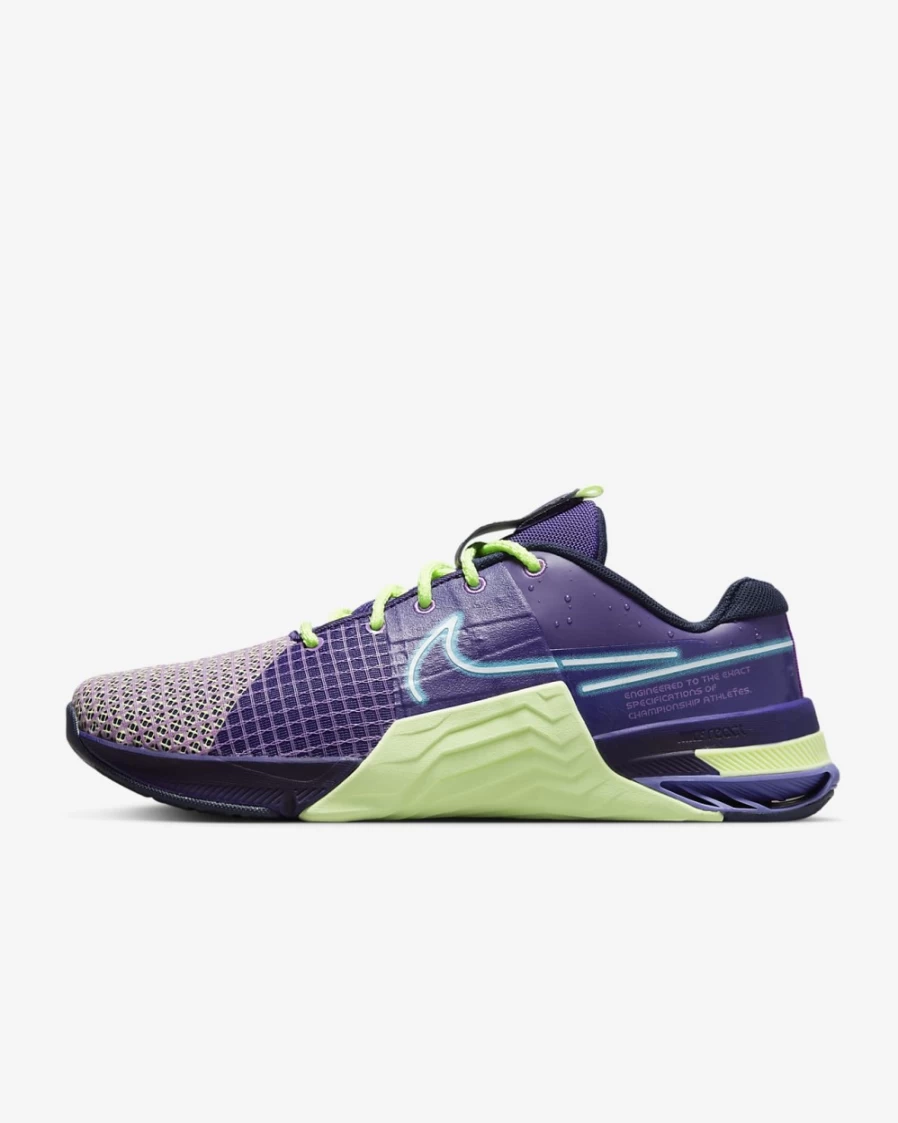 Nike Metcon 8 AMP Men's Training Shoes - Deep Purple/Barely Volt/Blackened Blue/Baltic Blue