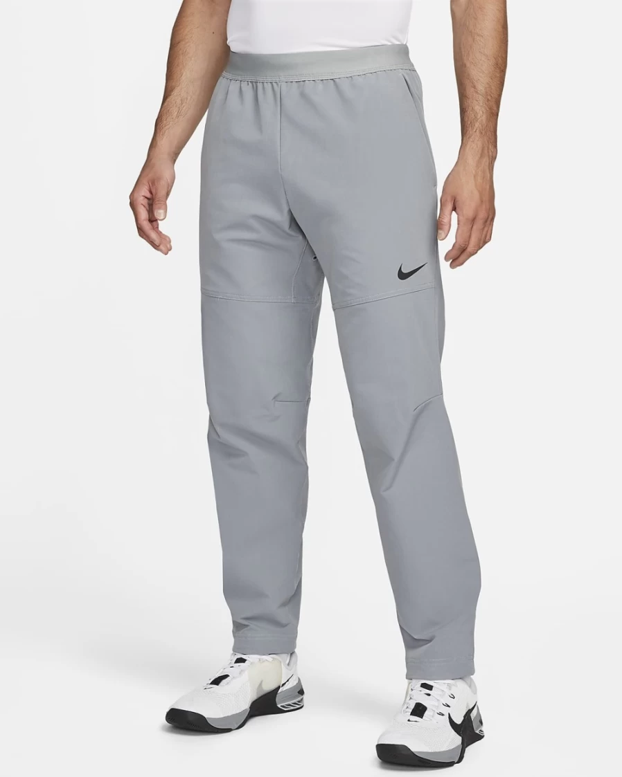Nike Pro Flex Vent Max Men's Winterized Pants - Particle Grey/Black - Thermal Training Trousers for Men