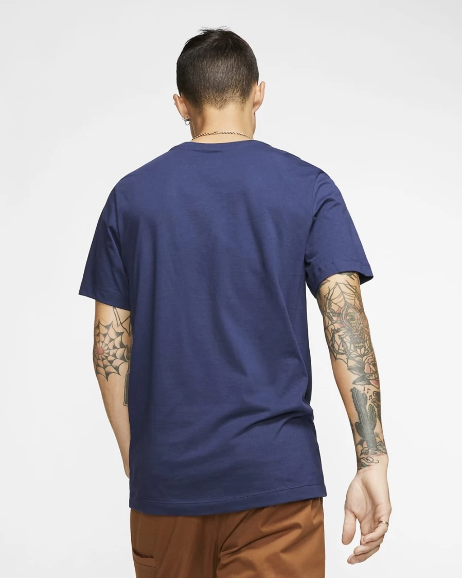 Nike Sportswear Club Men's T-Shirt - Midnight Navy/White Casual Comfort Fit Tee