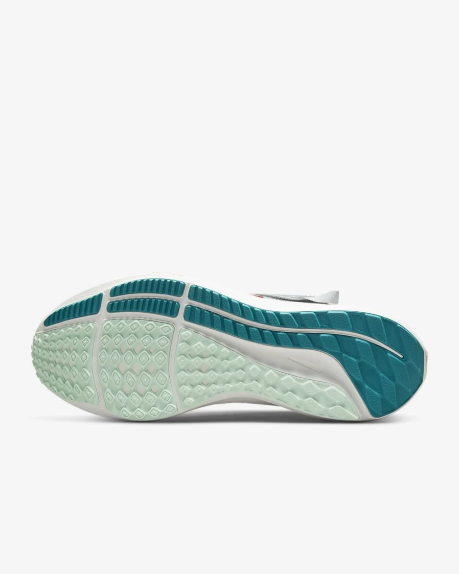 Nike Pegasus FlyEase Men's Road Running Shoes - Pure Platinum/Mineral Slate/Bright Spruce/Total Orange, Easy On/Off Design