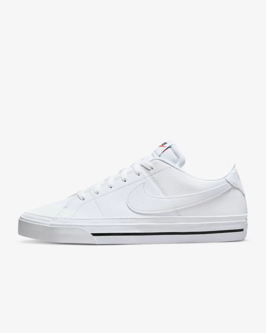 Nike Court Legacy Men's Sneakers in White/Black/White - Casual Athletic Shoes for Men