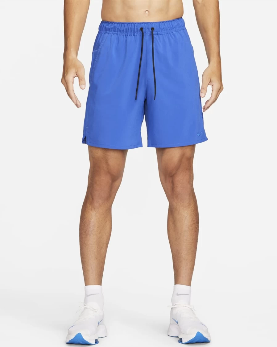 Nike Dri-FIT Unlimited Men's 7" Unlined Versatile Shorts in Game Royal/Black/Game Royal