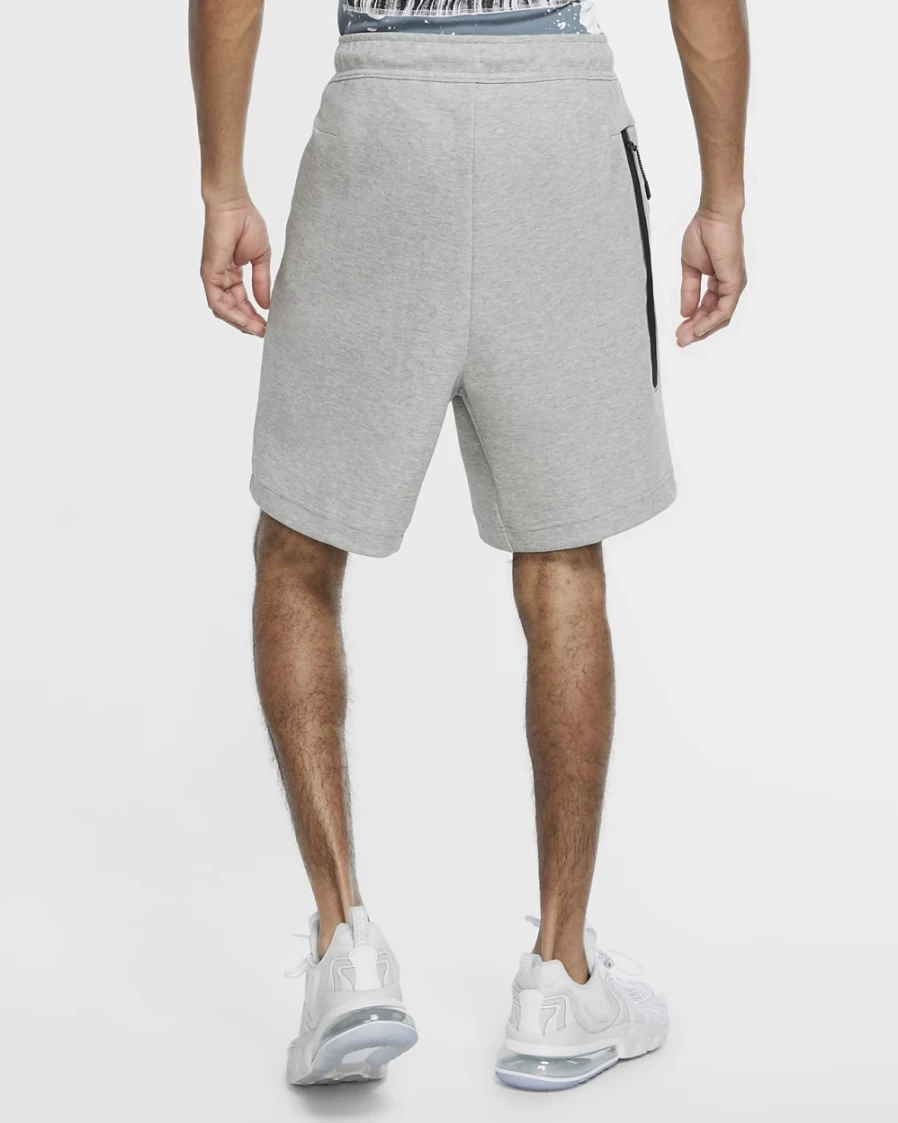 Nike Tech Fleece Men's Shorts - Dark Grey Heather/Black - Sportswear Essentials
