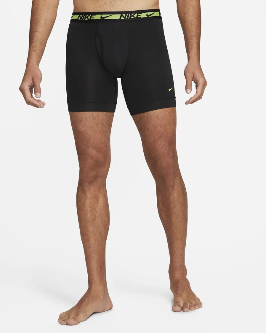 Nike Men's Dri-FIT Ultra-Stretch Micro Boxer Briefs 3-Pack - Black