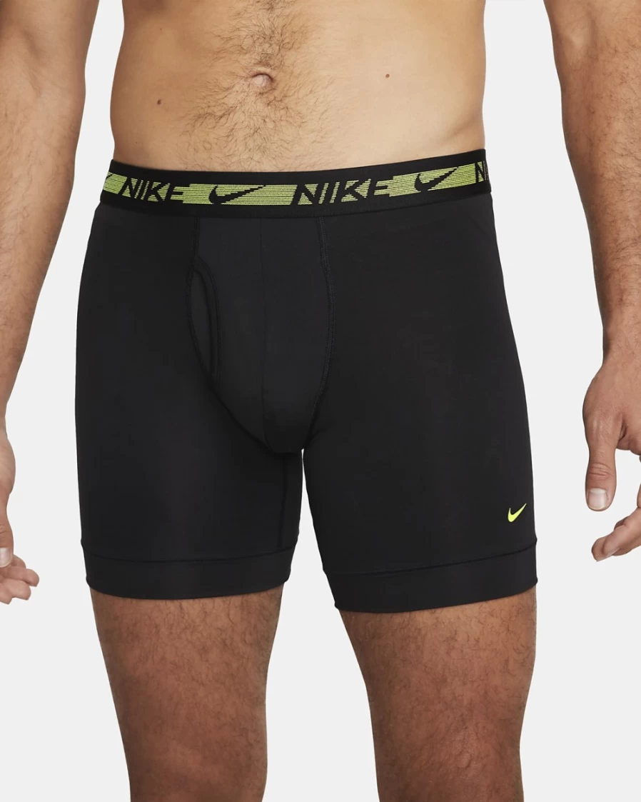 Nike Men's Dri-FIT Ultra-Stretch Micro Boxer Briefs 3-Pack - Black