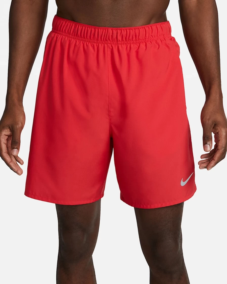 Nike Dri-FIT Challenger Men's 7" Running Shorts Lined Brief in University Red/Black
