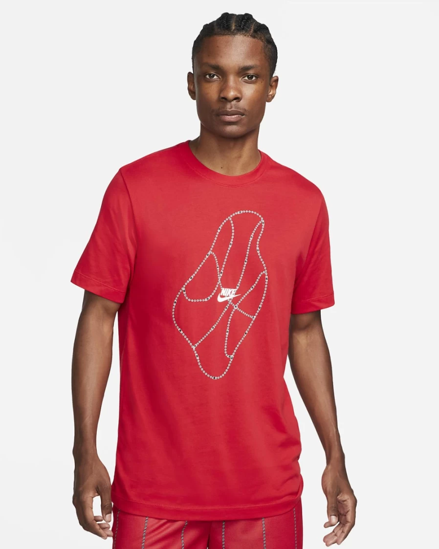 Nike Dri-FIT Men's Basketball T-Shirt - University Red, Moisture-Wicking Performance Top