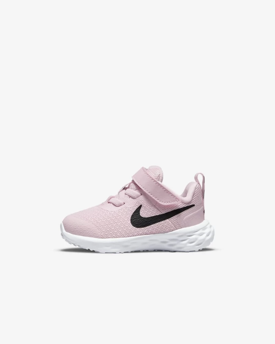 Nike Revolution 6 Baby Toddler Shoes for Boys & Girls - Pink Foam/Black