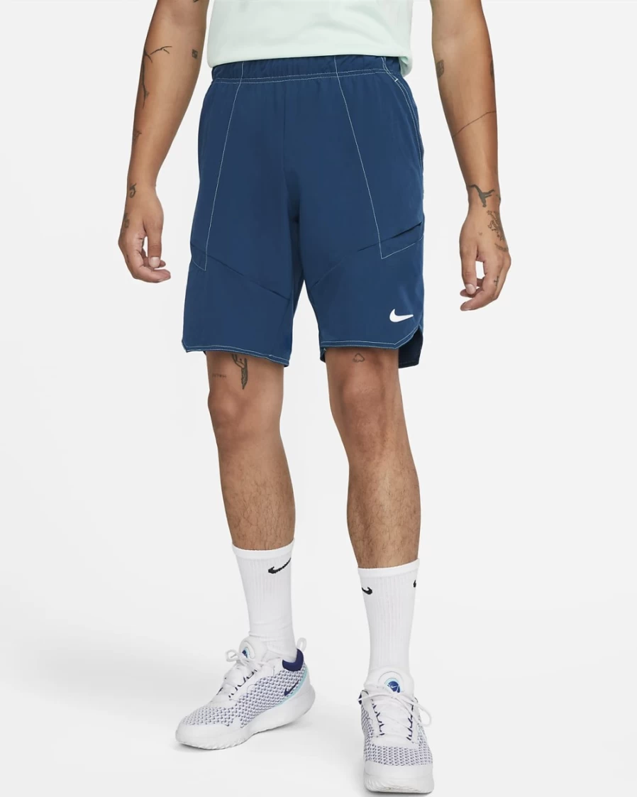 NikeCourt Dri-FIT Advantage Men's Tennis Shorts - Valerian Blue/White - Breathable Quick-Dry Athletic Shorts for Men