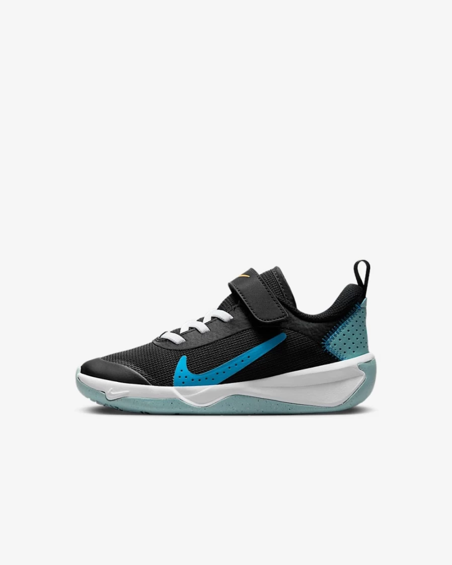 Nike Omni Multi-Court Kids' Basketball Shoes - Black/Ocean Bliss/Racer Blue/Blue Lightning - Unisex Boys & Girls