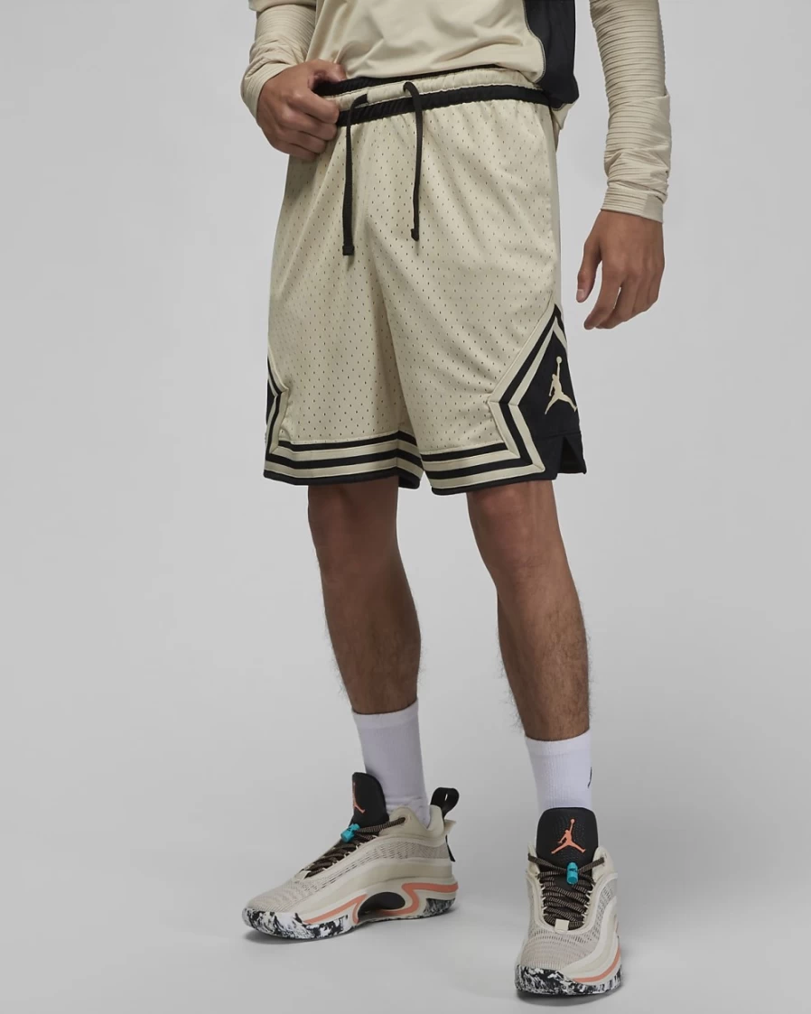 Nike Jordan Sport Dri-FIT Men's Basketball Shorts - Rattan/Black Quick-Dry Comfort Fit
