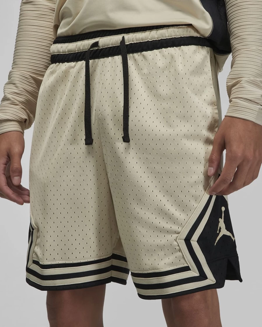 Nike Jordan Sport Dri-FIT Men's Basketball Shorts - Rattan/Black Quick-Dry Comfort Fit