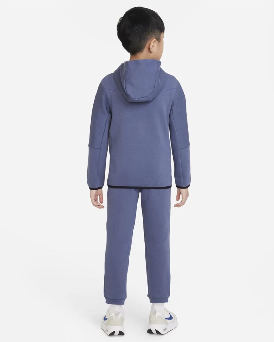 Nike Tech Fleece Boys & Girls' Diffused Blue Jacket and Pants Set - Sportswear for Kids