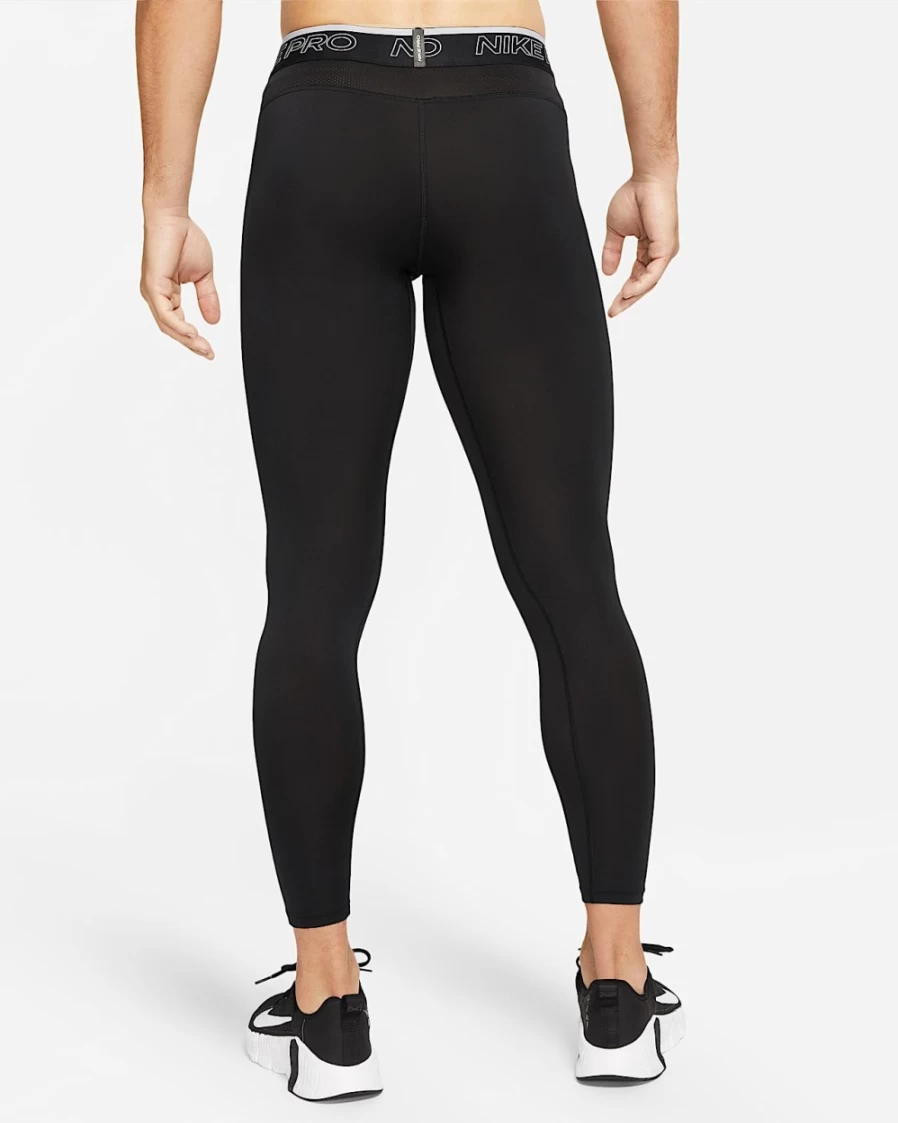 Nike Pro Dri-FIT Men's Training Tights - Black/White - Moisture-Wicking & Breathable Workout Pants