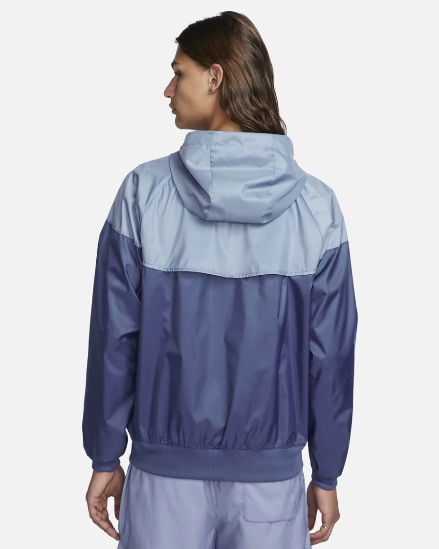 Nike Men's Windrunner Hooded Jacket - Diffused Blue/Ashen Slate/Wheat Gold Sportswear