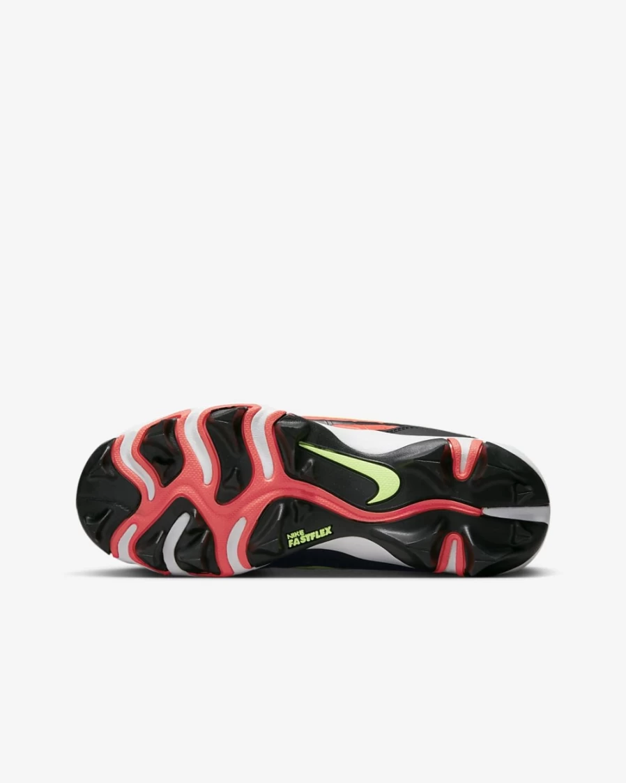 Nike Alpha Huarache 4 Keystone Boys Girls Baseball Cleats Black Bright Crimson Platinum Tint Ghost Green
