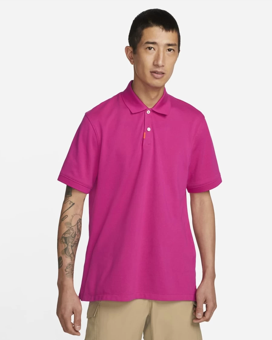 Nike Men's Polo Shirt in Active Pink - Classic Fit Golf & Casual Wear
