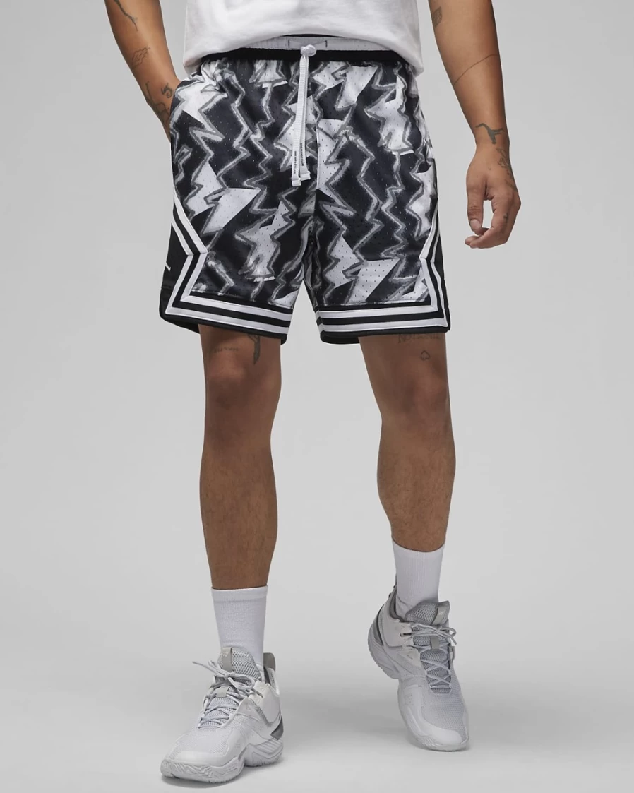 Nike Jordan Dri-FIT Sport BC Men's Basketball Shorts - White/Black/White