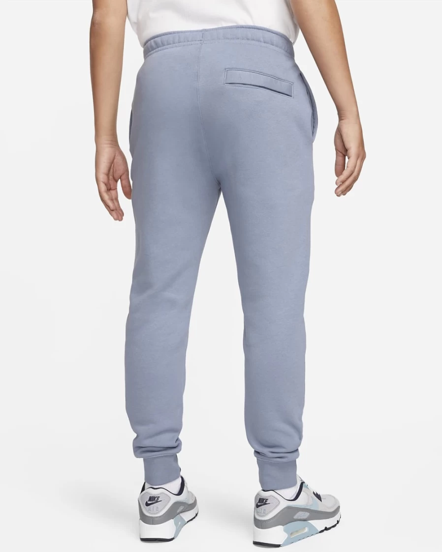 Nike Men's Club Fleece Joggers in Ashen Slate/White - Comfortable Sportswear Pants