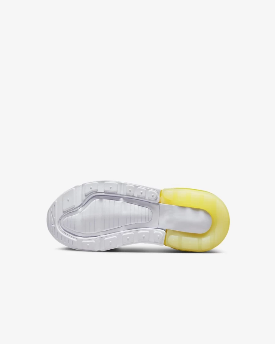 Nike Air Max 270 Little Kids' Sneakers for Boys & Girls - White/Yellow Strike/Pearl White/Crimson Bliss