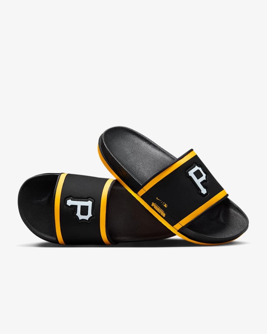 Nike Offcourt Slide Men's Black/University Gold/White (MLB Pittsburgh Pirates)