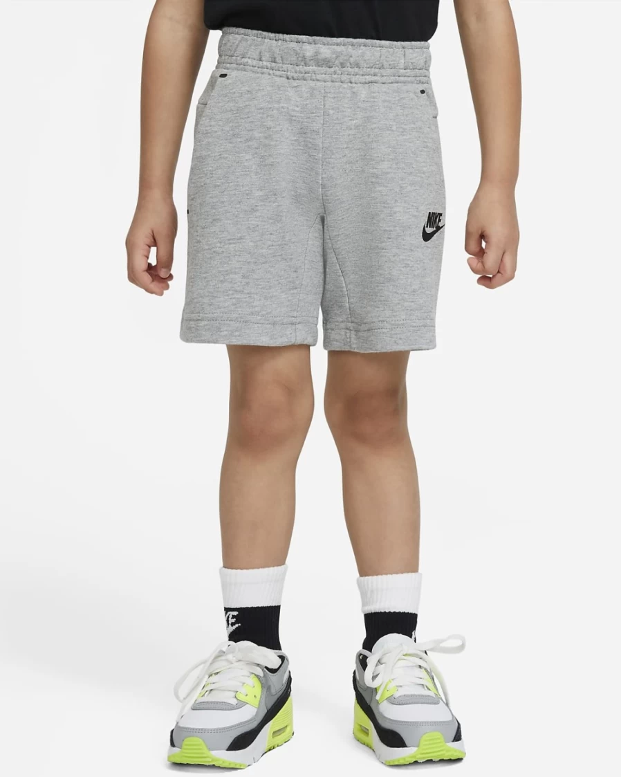 Nike Tech Fleece Boys & Girls Toddler Shorts - Dark Grey Heather | Sportswear