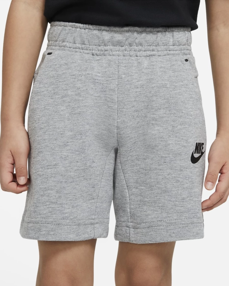 Nike Tech Fleece Boys & Girls Toddler Shorts - Dark Grey Heather | Sportswear Comfort