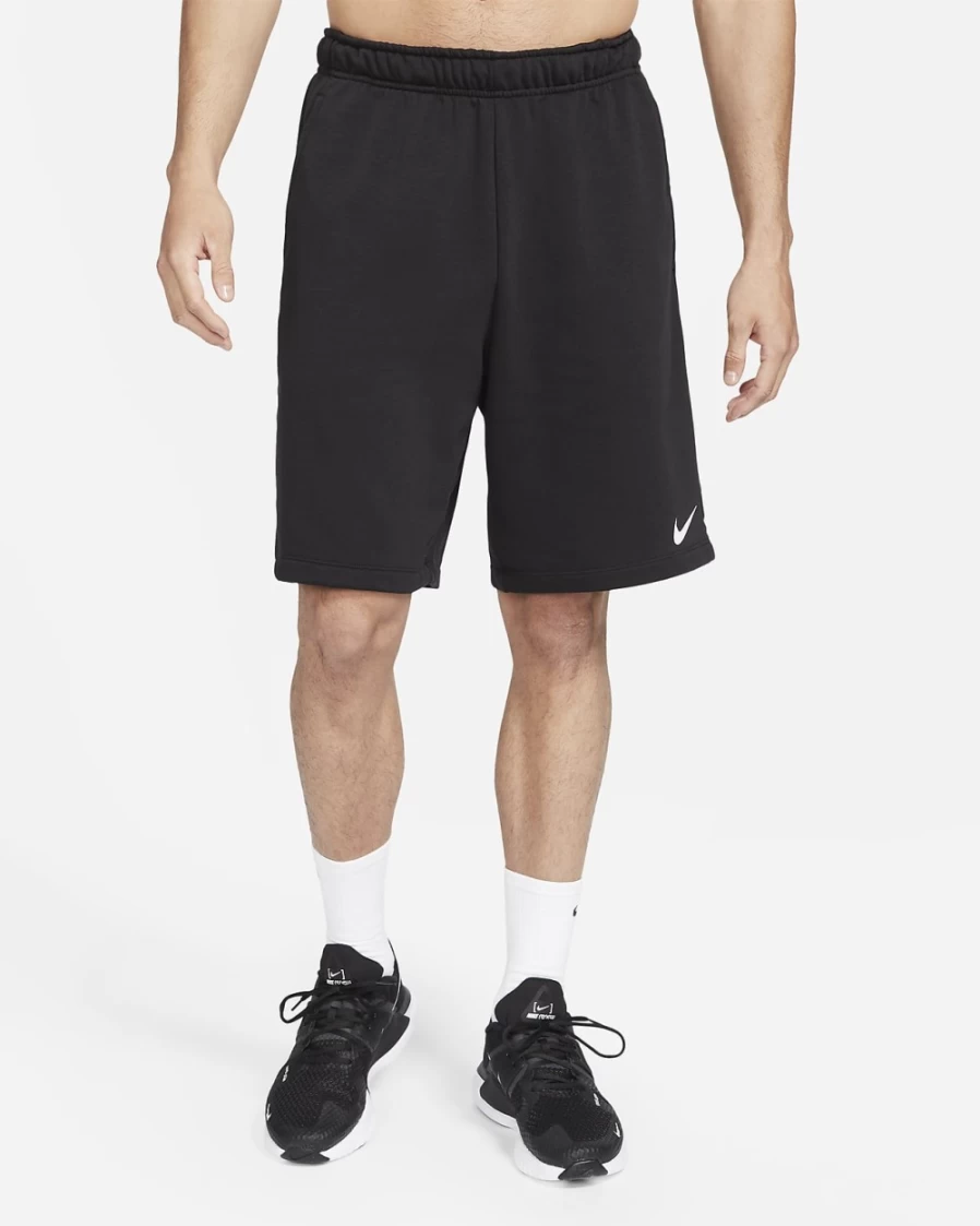 Nike Dri-FIT Men's Training Shorts - Black/White - Breathable Workout Shorts for Men