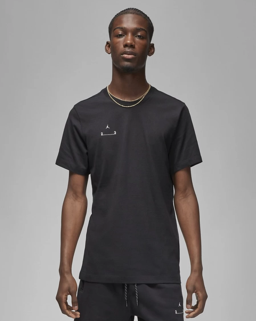 Nike Jordan 23 Engineered Men's T-Shirt - Black/White Athletic Fit Basketball Tee