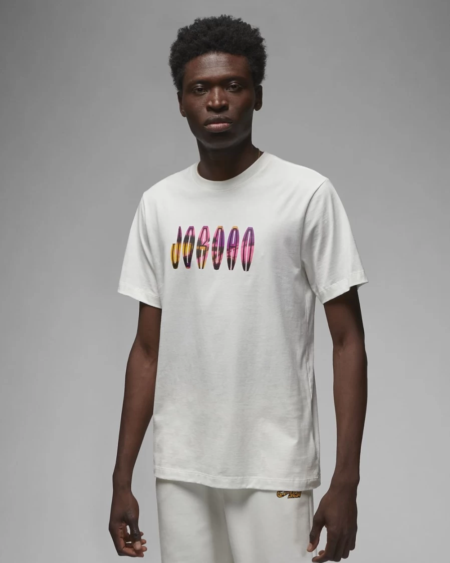Nike Jordan Flight MVP Men's T-Shirt - Sail/Taxi/Black Basketball Tee