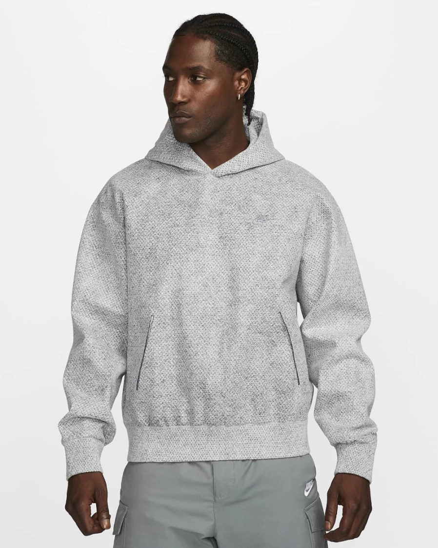 Nike Forward Hoodie Men's Pullover - Smoke Grey, Heather, Light Smoke Grey & Cool Grey Options