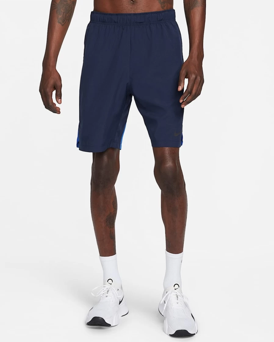 Nike Dri-FIT Men's 9" Training Shorts in Obsidian/Game Royal/Black - Breathable Woven Workout Shorts for Men