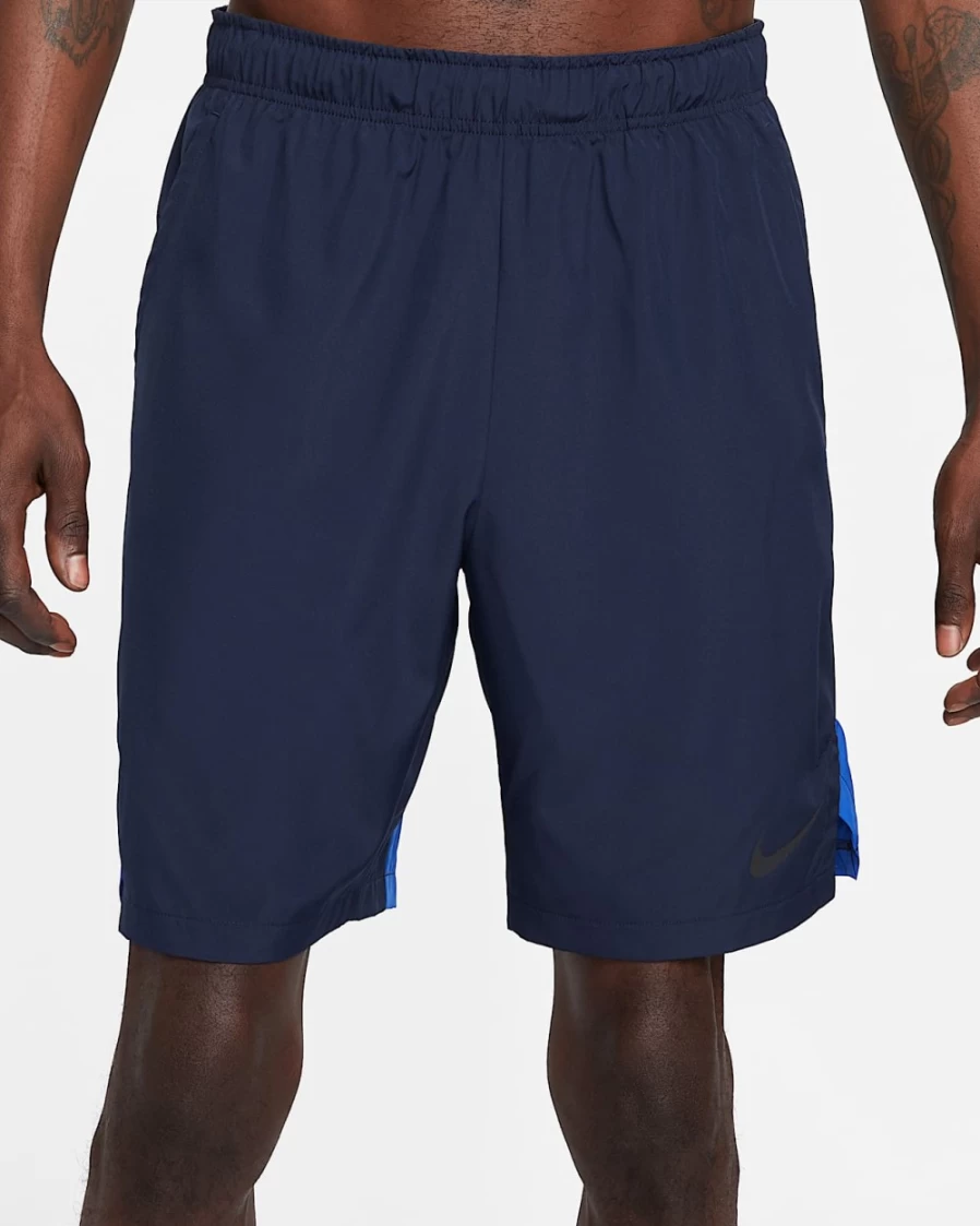 Nike Dri-FIT Men's 9" Training Shorts in Obsidian/Game Royal/Black - Breathable Woven Workout Shorts for Men