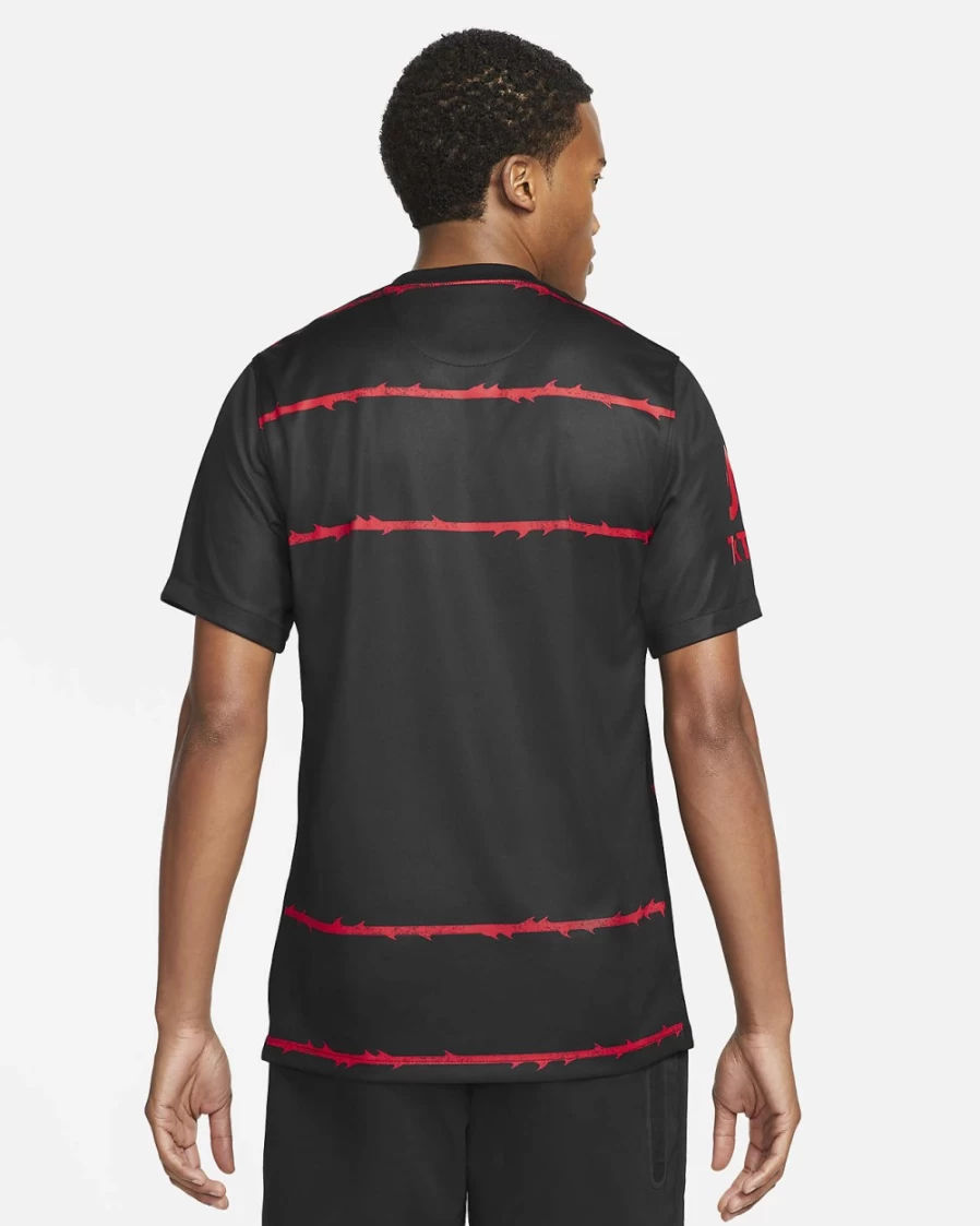 Nike Portland Thorns FC 2022 Home Jersey Men's Black/Challenge Red Dri-FIT Soccer Shirt